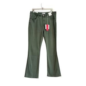 Vervet Bootcut Green Jeans Womens Sz 18W Tummy Control High Rise Autumn Earthy